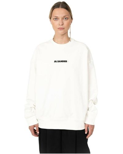 Jil Sander Long sleeve sweatshirt - Bianco