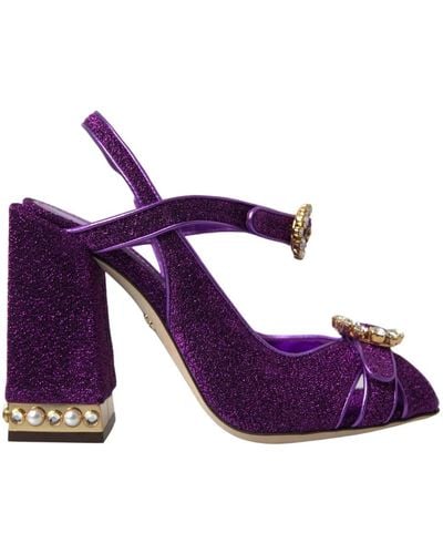 Dolce & Gabbana Shoes > sandals > high heel sandals - Violet