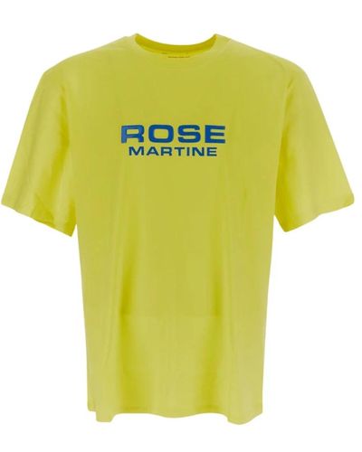 Martine Rose Tops > t-shirts - Jaune