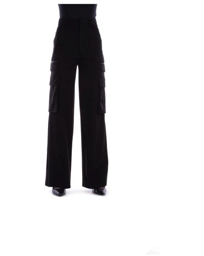 CoSTUME NATIONAL Pantalones negros cremallera modelo elegante