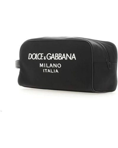 Dolce & Gabbana Logo lettering clutch - Nero