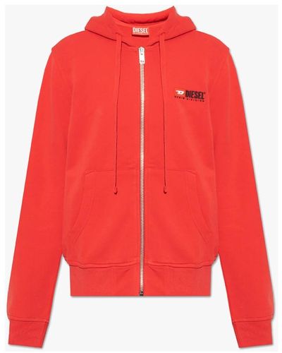 DIESEL Sweatshirts & hoodies > hoodies - Rouge