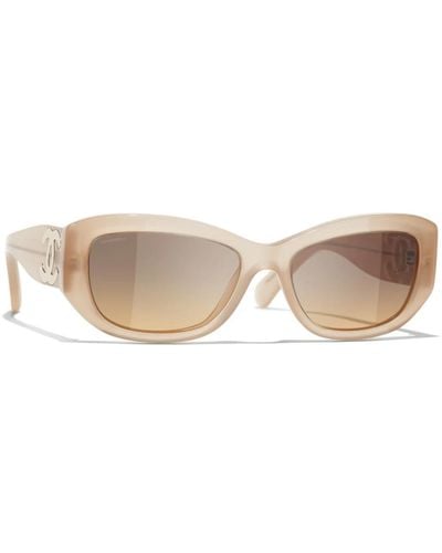 Chanel Iconici occhiali da sole con lenti uniformi - Neutro