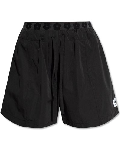KENZO Shorts con logo - Negro