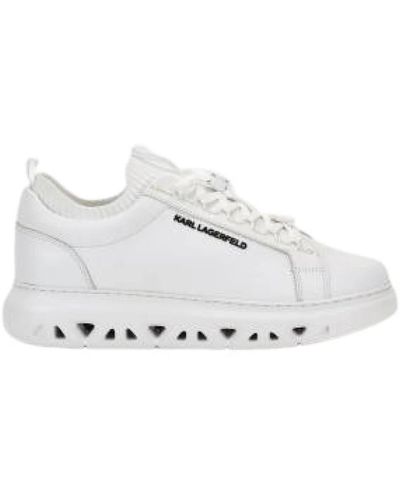 Karl Lagerfeld Weiße sneakers regular fit - Mettallic
