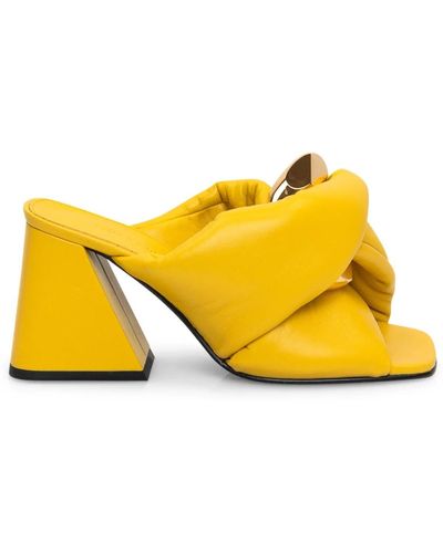 JW Anderson Shoes > heels > heeled mules - Jaune