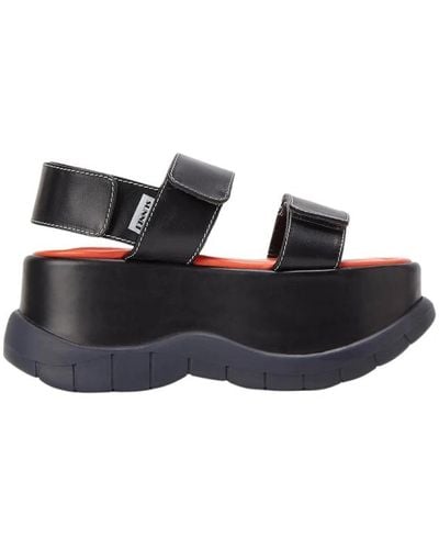 Sunnei Shoes > sandals > flat sandals - Noir