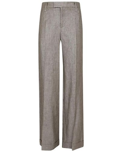Brunello Cucinelli Straight Trousers - Grey