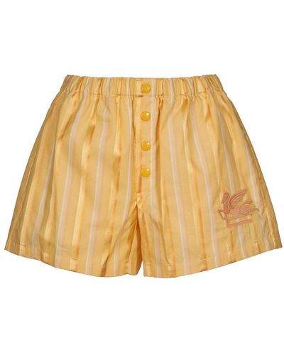 Etro Short Shorts - Gelb