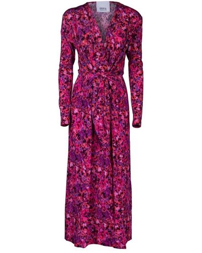 Erika Cavallini Semi Couture Maxi Dresses - Purple