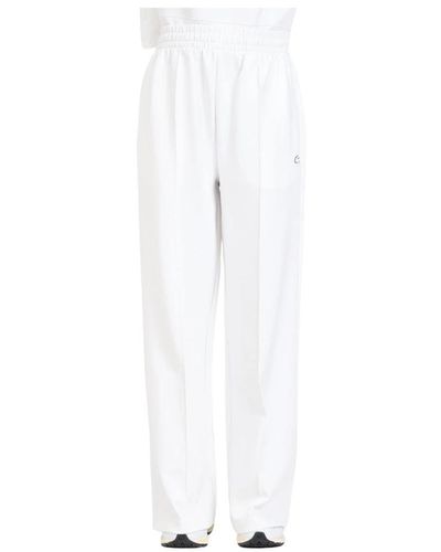 Lacoste Trousers > wide trousers - Blanc