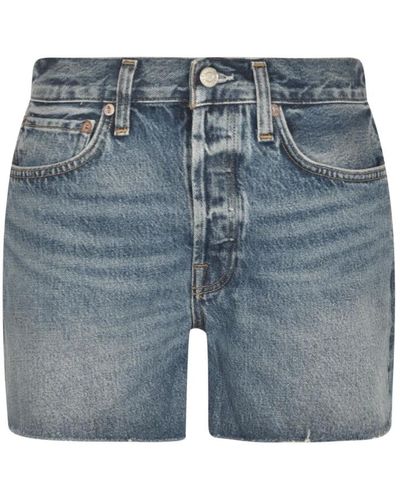 Agolde Shorts > denim shorts - Bleu