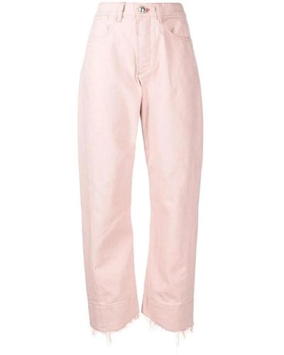 Jil Sander Cropped Trousers - Pink