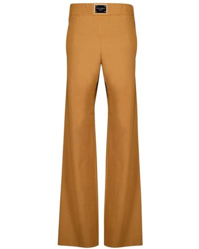 Dolce & Gabbana Wide Trousers - Brown
