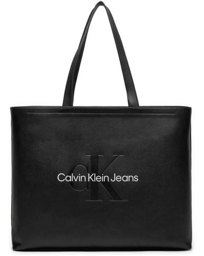Calvin Klein Sculpted slim tote, herbst/winter kollektion - Schwarz