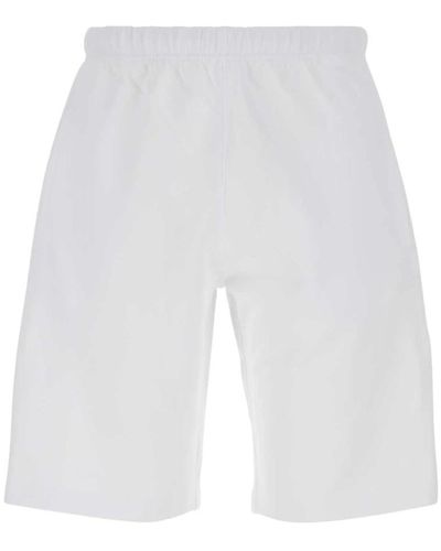 KENZO Pantaloncini di bermuda in cotone tratto - Bianco