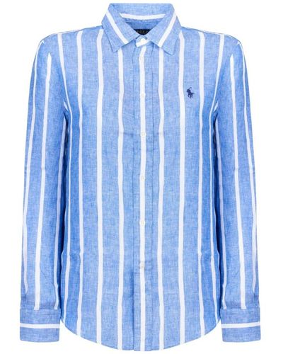 Polo Ralph Lauren Blau/weißes polo-shirt