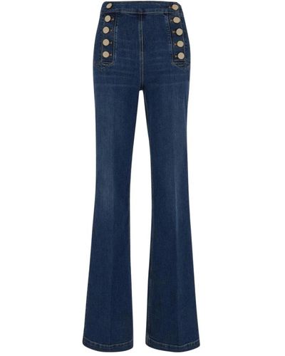 Elisabetta Franchi Flared jeans - Azul