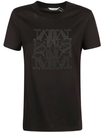 Max Mara Camiseta de jersey de algodón - Negro