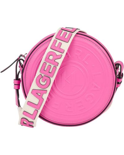 Karl Lagerfeld Mutige und stilvolle k/circle umhängetasche - Pink