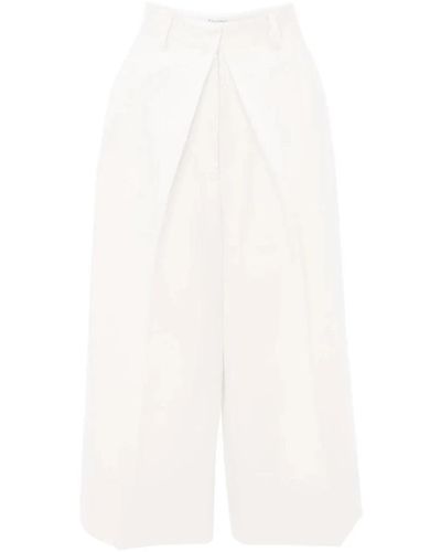 JW Anderson Trousers > cropped trousers - Blanc