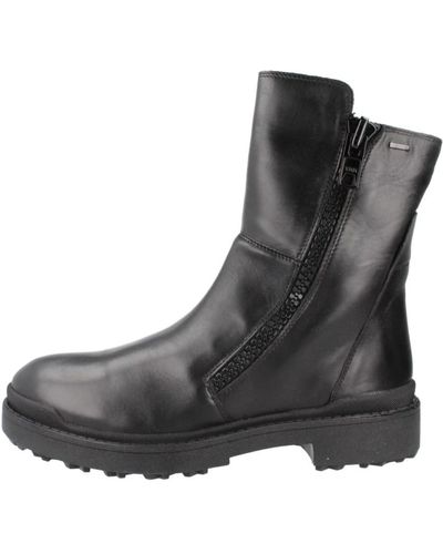 Geox Stilvolle ankle boots für den winter - Schwarz