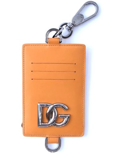 Dolce & Gabbana Porta carte di credito uomo - Arancione