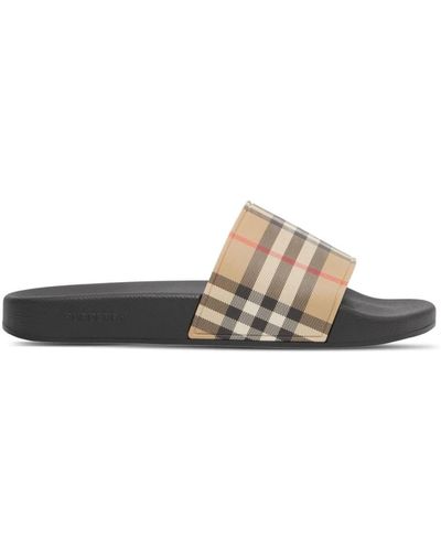 Burberry Vintage check slides - Marrone