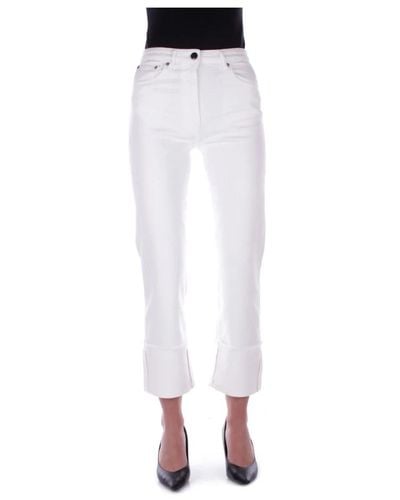 Semicouture Jeans > cropped jeans - Blanc