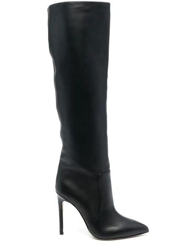 Paris Texas Elegantes botas negras de tacón de aguja - Negro