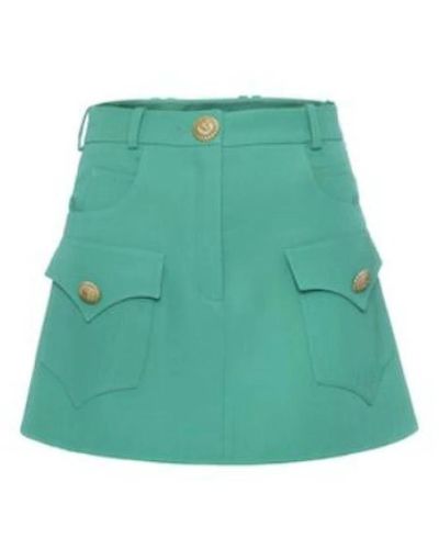 Balmain Short Skirts - Green
