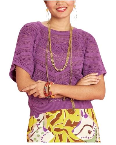 ANTOINE & LILI Knitwear > round-neck knitwear - Violet