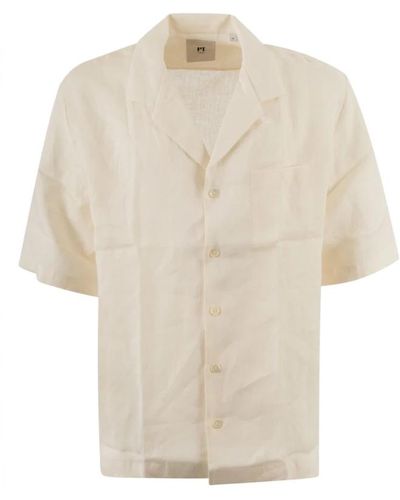 PT Torino Short sleeve shirts - Natur