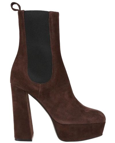 Sergio Rossi Bottines - Marron