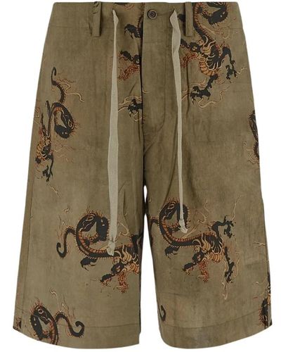 Uma Wang Shorts > casual shorts - Vert