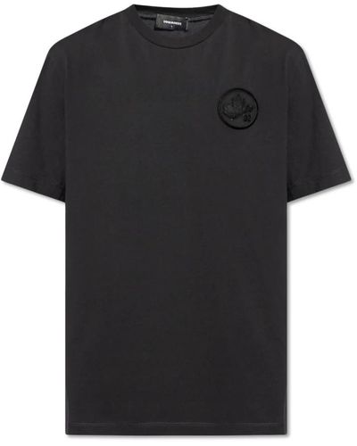 DSquared² T-shirt mit logo - Schwarz