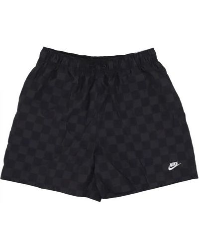 Nike Checkers flow short schwarz/weiß