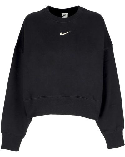 Nike Schwarz/weiß oversized crewneck sweatshirt