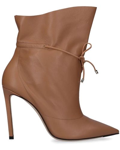 Jimmy Choo Ankle Boots Stitch - Brown