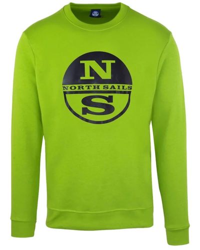 North Sails Rundhals sweatshirt baumwolle polyester - Grün