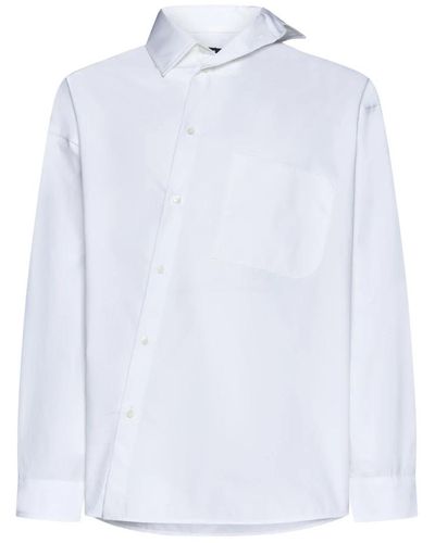 Jacquemus Klassisches weißes popeline-hemd