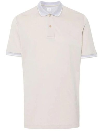 Eleventy S polo-shirt mit streifen - Weiß