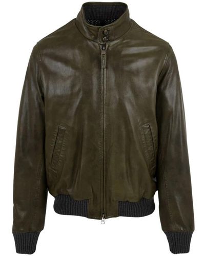 The Jack Leathers Leather Jackets - Green
