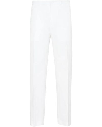 Dior Homme ankle slit detail pants - Bianco