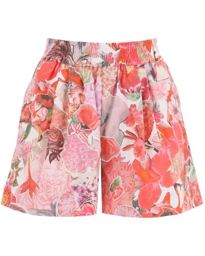 Marni Floral print shorts - Rosso
