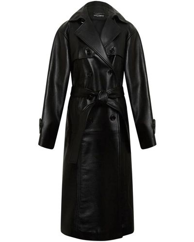 Dolce & Gabbana Coats > trench coats - Noir