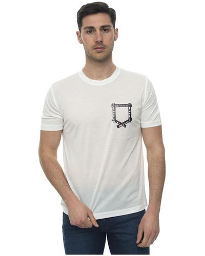 Kiton T-shirt a collo tonale - Bianco