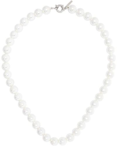 Ernest W. Baker Weiße shell pearl halskette