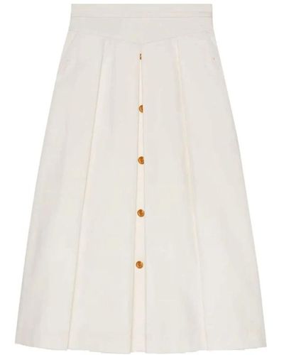 Gucci Midi Skirts - White