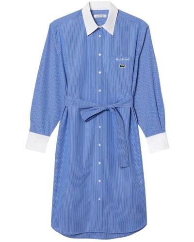 Lacoste Shirt Dresses - Blue